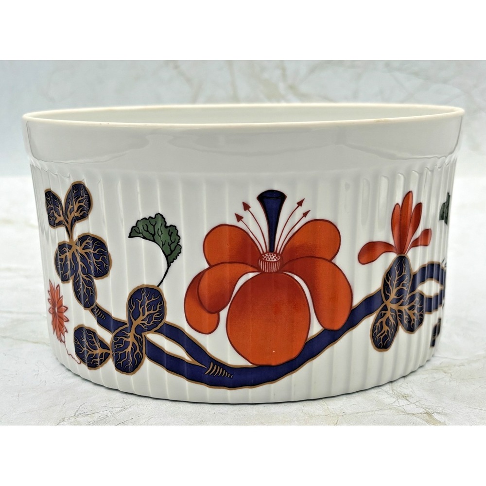 Royal Worcester‎ Grainger Imari Porcelain Casserole Bowl 7" England Vintage EUC